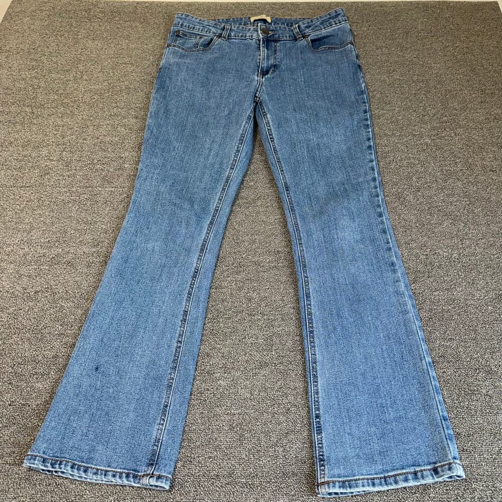 Blue Mountain Women's Bootcut Jeans Size 12 Medium Wash Blue Denim Casual Wear